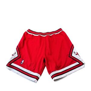 Hardwood Classics Chicago Bulls NBA Shorts 1987-88 Red White Black Large